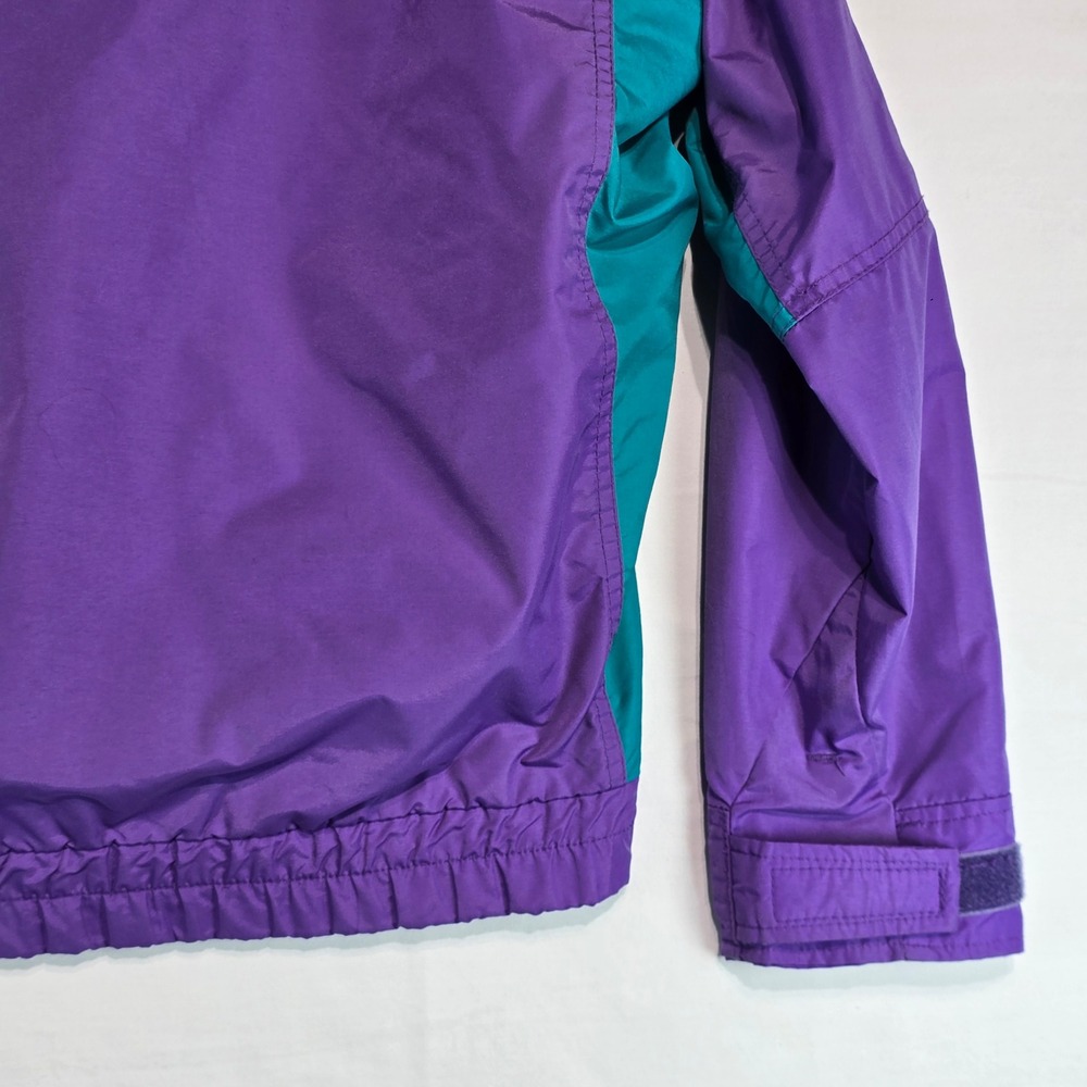 Vintage Columbia Bugaboo Jacket Womens Medium Purple Teal Colorblock 90s Shell - Picture 14 of 16